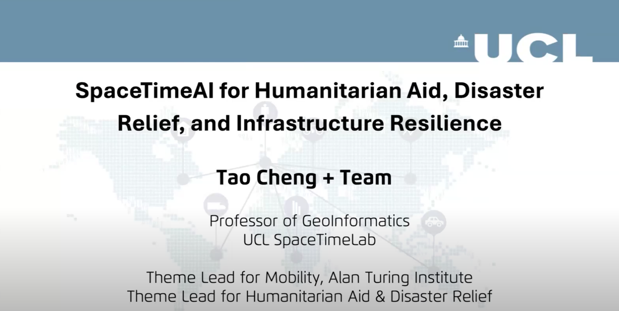 CyberTraining: SpaceTimeAI for Humanitarian Aid, Disaster Relief, and Infrastructure Resilience webinar cover