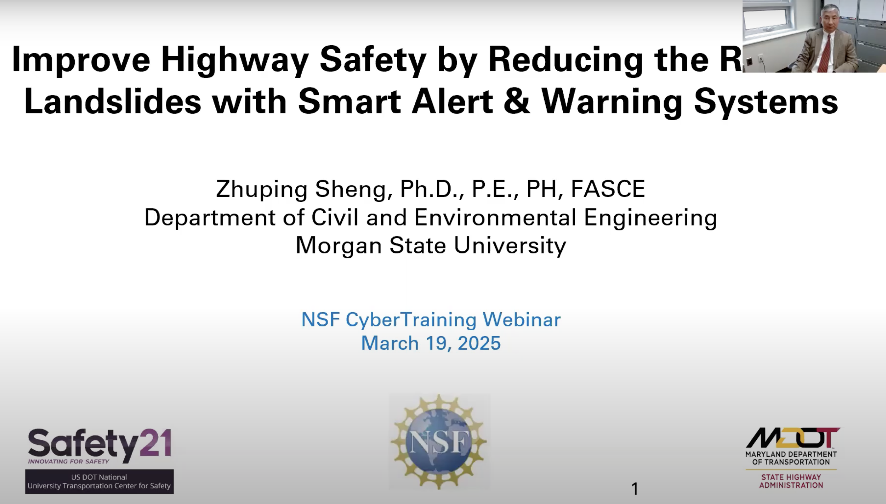 Improving highway safety by reducing landslides hazard with smart alert and warning system webinar cover