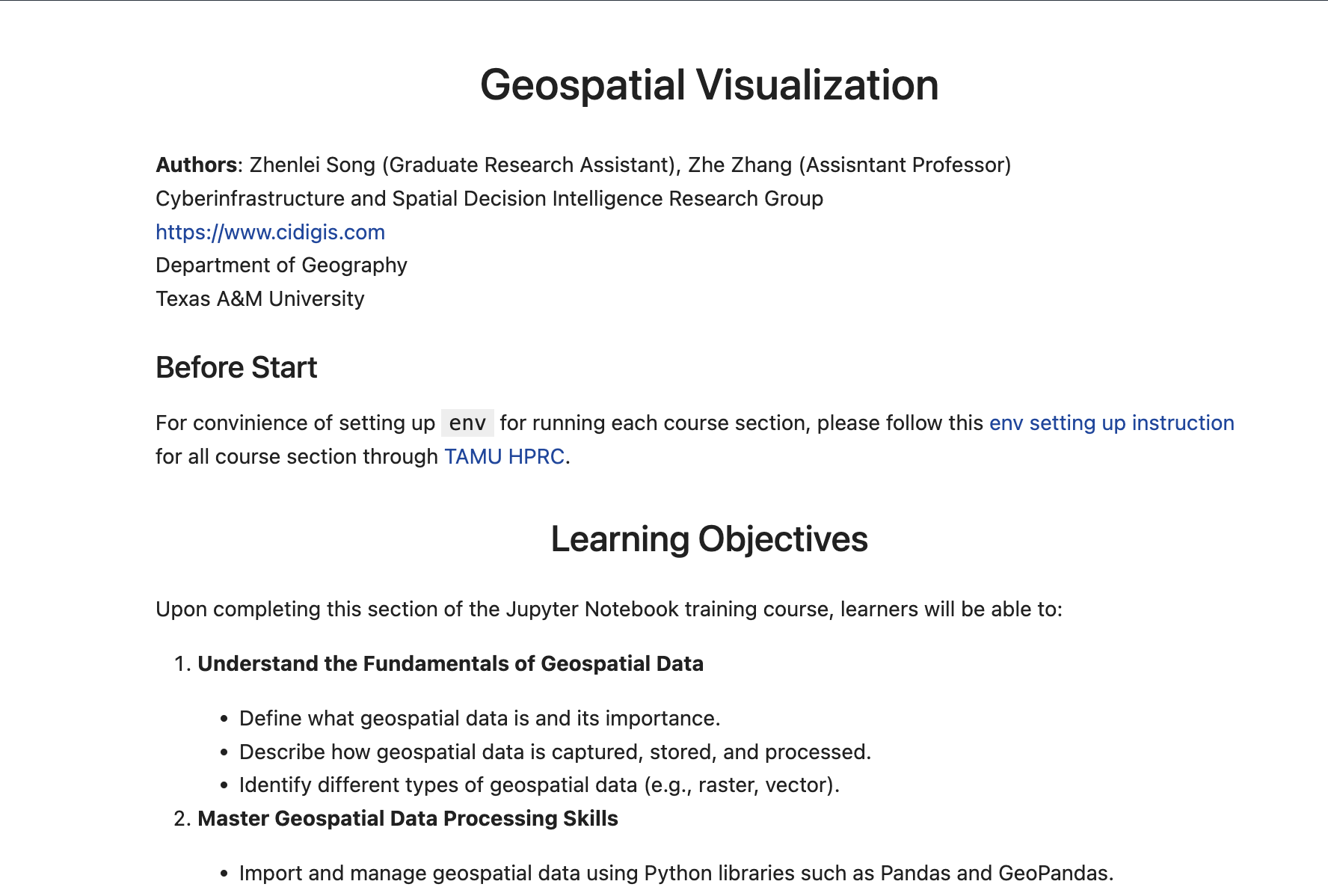 Geovisualization module cover